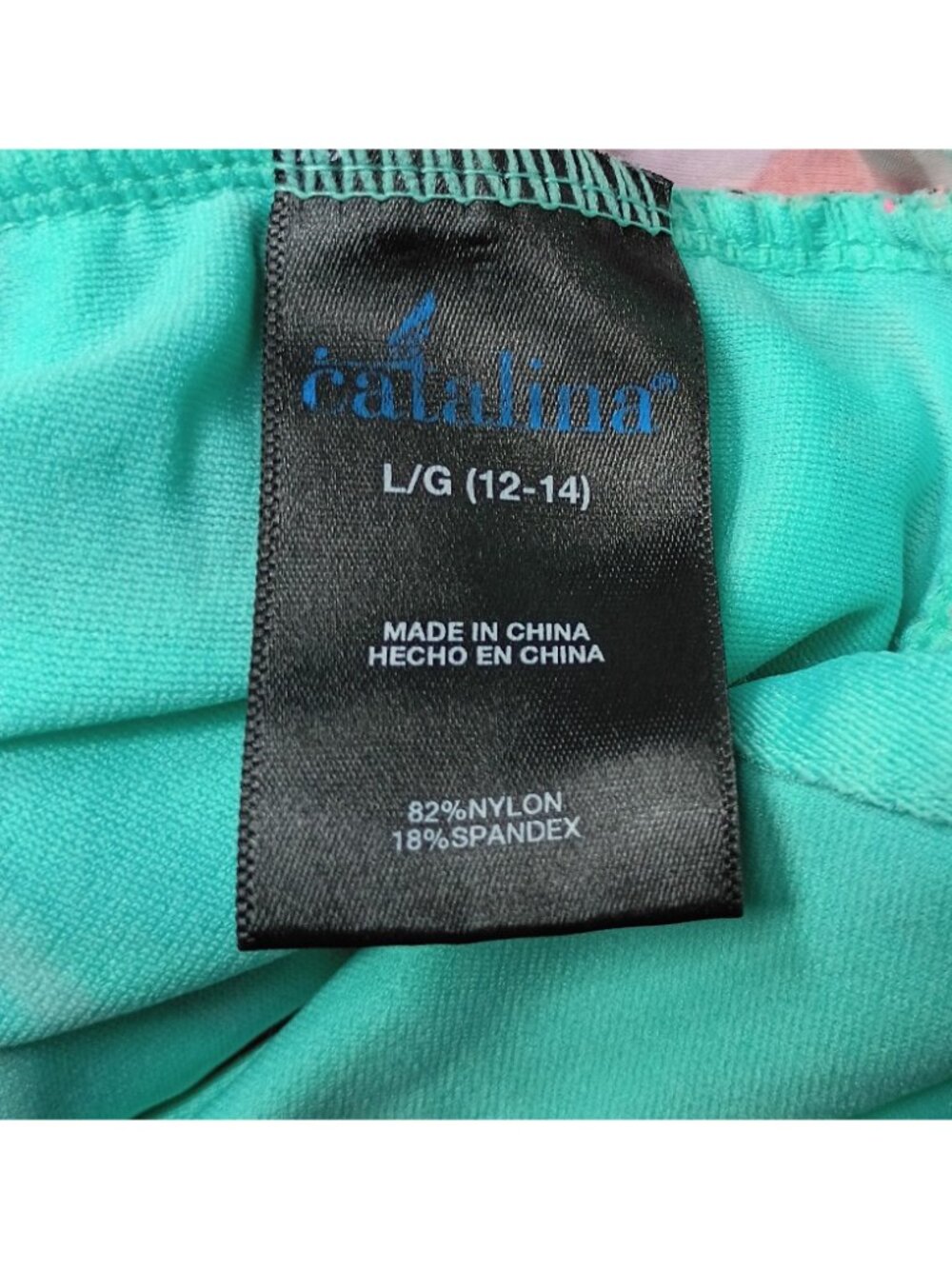 Catalina Abstract Mod Swim Tankini Top L Colorful Artsy Beach Stretch - Picture 7 of 8